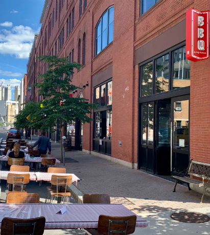 Seaport restaurants outdoor discount seating